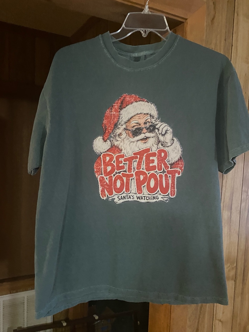 Comfort color xl with Santa DTF print